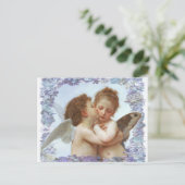 最初のキス、C.1873ウィリアム・ブルゴー ポストカード (スタンド正面)