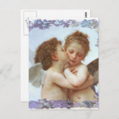 最初のキス、C.1873ウィリアム・ブルゴー ポストカード (正面/裏面)