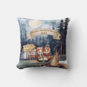 最初のキュートなクリスマス新婚記念オーナメント クッション (正面)