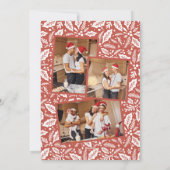 最初のクリスマスを一緒に アーチ3 フォト コラージュ シーズンカード (裏面)