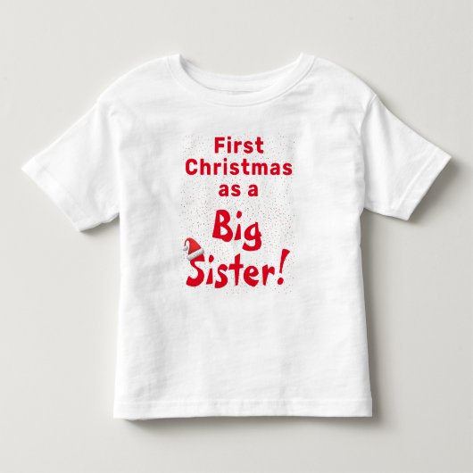 最初のクリスマス兄弟/姉妹 トドラーTシャツ (正面)