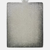 最初のクリスマス ペット フォト 記念品、ブラックブルー - シルバープレートフレームオーナメント (裏面)