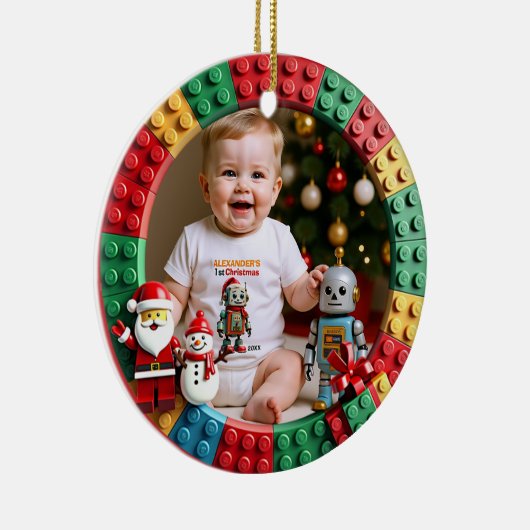 最初のクリスマス 両面仕様 ブライト ビギニングス セラミックオーナメント (右)