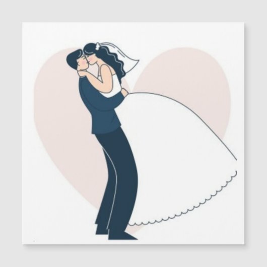 最初のクリスマス　婚約　手描き　カップル (正面)