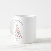 最初のクリスマス！愛犬の親としての記念マグカップ - オーダーメイドギフト コーヒーマグカップ (正面左)