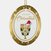 最初のクリスムカ、ハヌカー セラミックオーナメント (右)