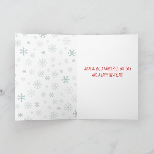 最初のクリ結婚したスマス カード (内部)