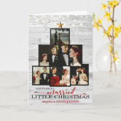 最初のクリ結婚したスマス カード (黄色い花)