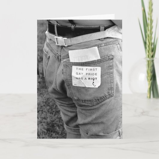 最初のゲイプライド カード (正面)