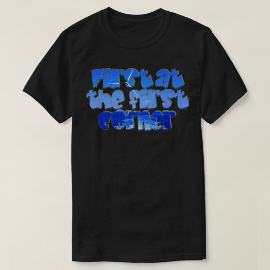 最初のコーナーで Tシャツ (デザイン正面)