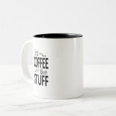 最初のコーヒーと物 ツートーンマグカップ (正面左)