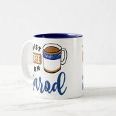 最初のコーヒーの後のサロデ音楽愛好家 ツートーンマグカップ (正面左)