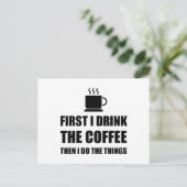 最初のコーヒーの後、物 ポストカード (スタンド正面)