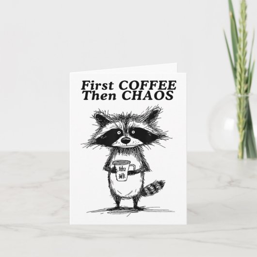 最初のコーヒーの次にカオスラおもしろいクーン_1 カード (正面)