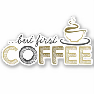 最初のコーヒービニール シール