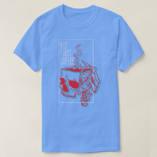 最初のコーヒー1 Tシャツ (デザイン正面)