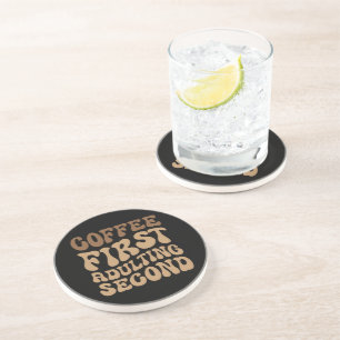 最初のコーヒー、後のカフェインおもしろい恋人の姦淫 コースター