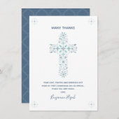 最初のサンキューカード注パーソナライズされた記 ノートカード (正面/裏面)