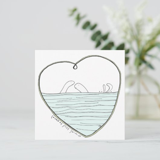 最初のスイムでお楽しみください( xox ) カード (スタンド正面)