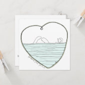 最初のスイムでお楽しみください( xox ) カード (正面/裏面インサイチュ)