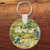 最初のステップはビンセント・ヴァン・ゴッホ1890 キーホルダー (正面)