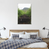 最初のステップ招待状はココククレーターをハイカー キャンバスプリント (インサイチュ (寝室))