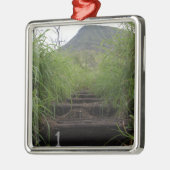 最初のステップ招待状はココククレーターをハイカー メタルオーナメント (左)