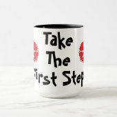 "最初のステップ"マグカップ マグカップ (中央)