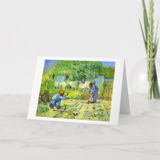 最初のステップ、1890ビンセント・ヴァン・ゴッホ。 カード (正面)