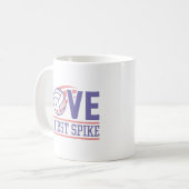 最初のスパイクでの愛 コーヒーマグカップ (正面左)