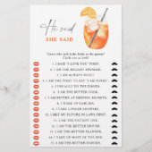 最初のスピリッツブライダルシャワー彼は彼女はゲームを言った (正面)