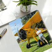 最初のソシンプルロ飛行機撮パーソナライズされた影 プランナー手帳