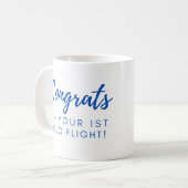 最初のソロのおめでとう – カスタマイズ可能 コーヒーマグカップ (正面左)