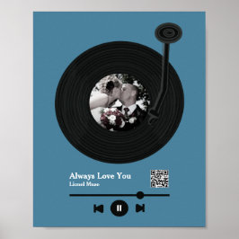 最初のダンスミュージックレコードQRコード ポスター