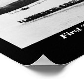 最初のツェッペリン飛行で湖コンスタンスに ポスター (角)