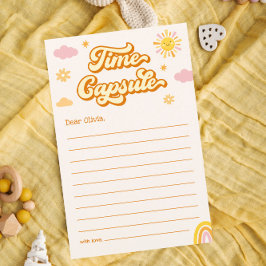 最初のトリップのまわりにザサン誕生日タイムカプセル