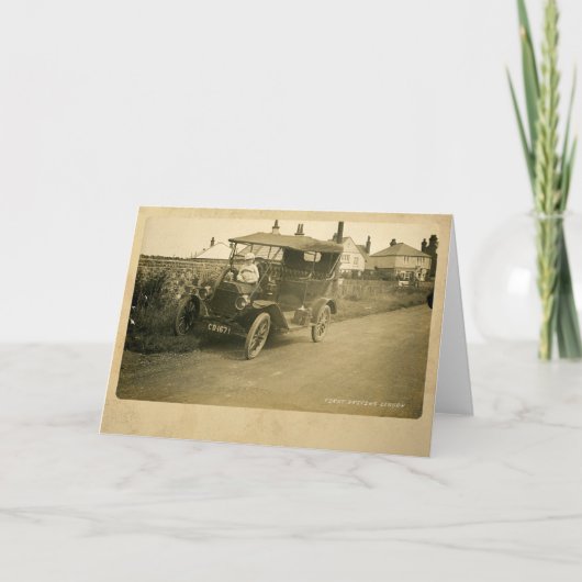 最初のドライビングレッスンのグリーティングカード カード (正面)