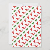 最初のノエル初めてのクリスマス鹿の写真カード 招待状 (裏面)