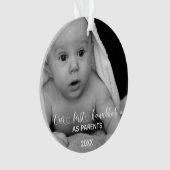 最初のハヌカー親手書き写真 オーナメント (正面)