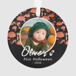 最初のハロウィン オレンジきのこ 秋の写真 オーナメント