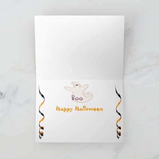 最初のハロウィーンのグリーティングカード カード (内部)