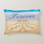 最初のバレンタインデー / 年の記念品 アクセントクッション (正面)