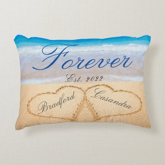 最初のバレンタインデー / 年の記念品 アクセントクッション (正面)