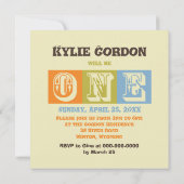 最初のバースデーパーティ招待状 招待状 (裏面)