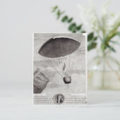 最初のパラシュート降下 ポストカード (スタンド正面)