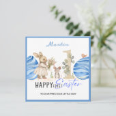 最初のパーソナライズされたイースターカード、イースターバニー、2卵 シーズンカード (スタンド正面)