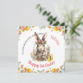 最初のパーソナライズされたイースターカード、最初のイースターバニー シーズンカード (スタンド正面)