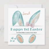 最初のパーソナライズされたイースターカード、最初のイースターバニー シーズンカード (正面)