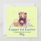最初のパーソナライズされたイースターカード、最初のイースターベア シーズンカード (正面)