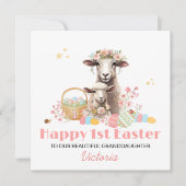 最初のパーソナライズされたイースターカード、最初のイースターラム シーズンカード (正面)
